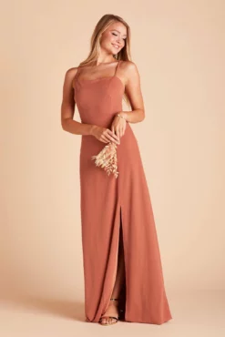Benny Crepe Dress - Terracotta -US Skirt Sales 2024 e67d79c62079be17bf5e7454c88d6e4d