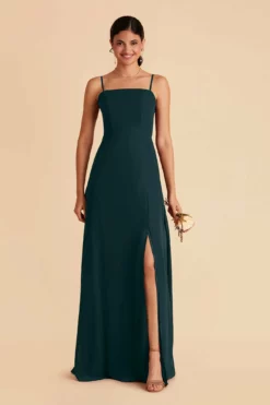 Chris Convertible Chiffon Dress - Emerald -US Skirt Sales 2024 emerald chris convertible bridesmaid dress 02