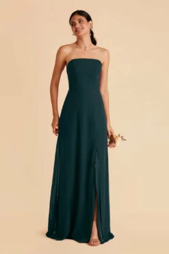 Chris Convertible Chiffon Dress - Emerald -US Skirt Sales 2024 emerald chris convertible bridesmaid dress 04