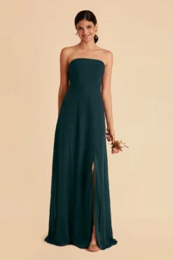 Chris Convertible Chiffon Dress - Emerald -US Skirt Sales 2024 emerald chris convertible bridesmaid dress 05