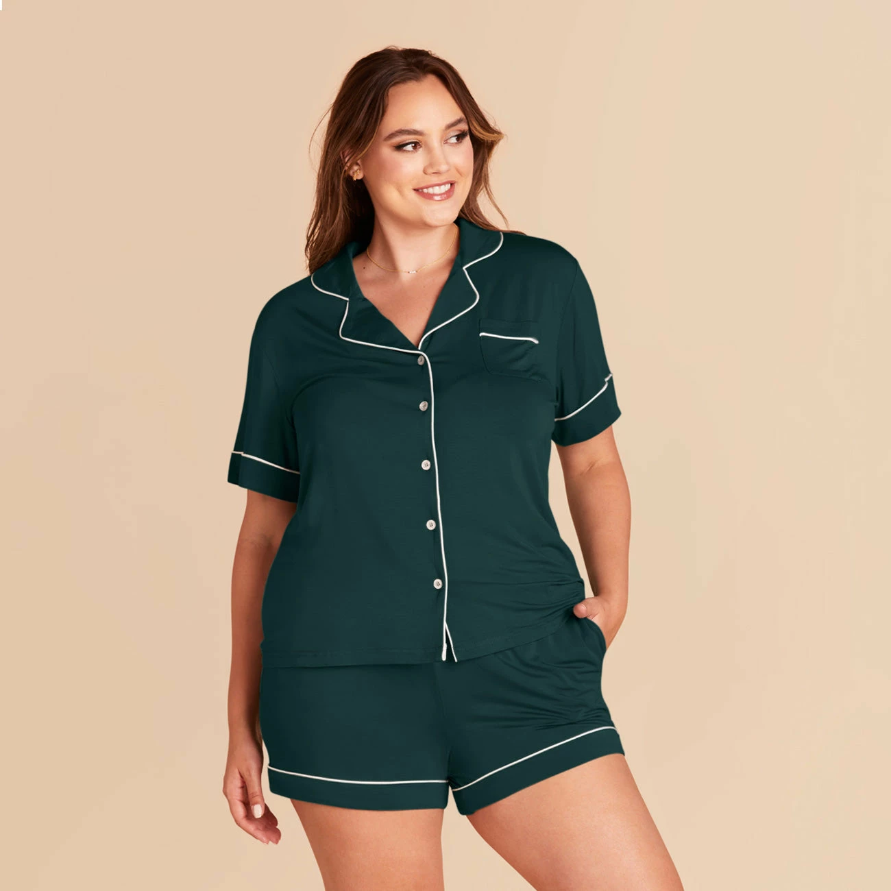Jonny Pajama Set - Emerald - Image 8
