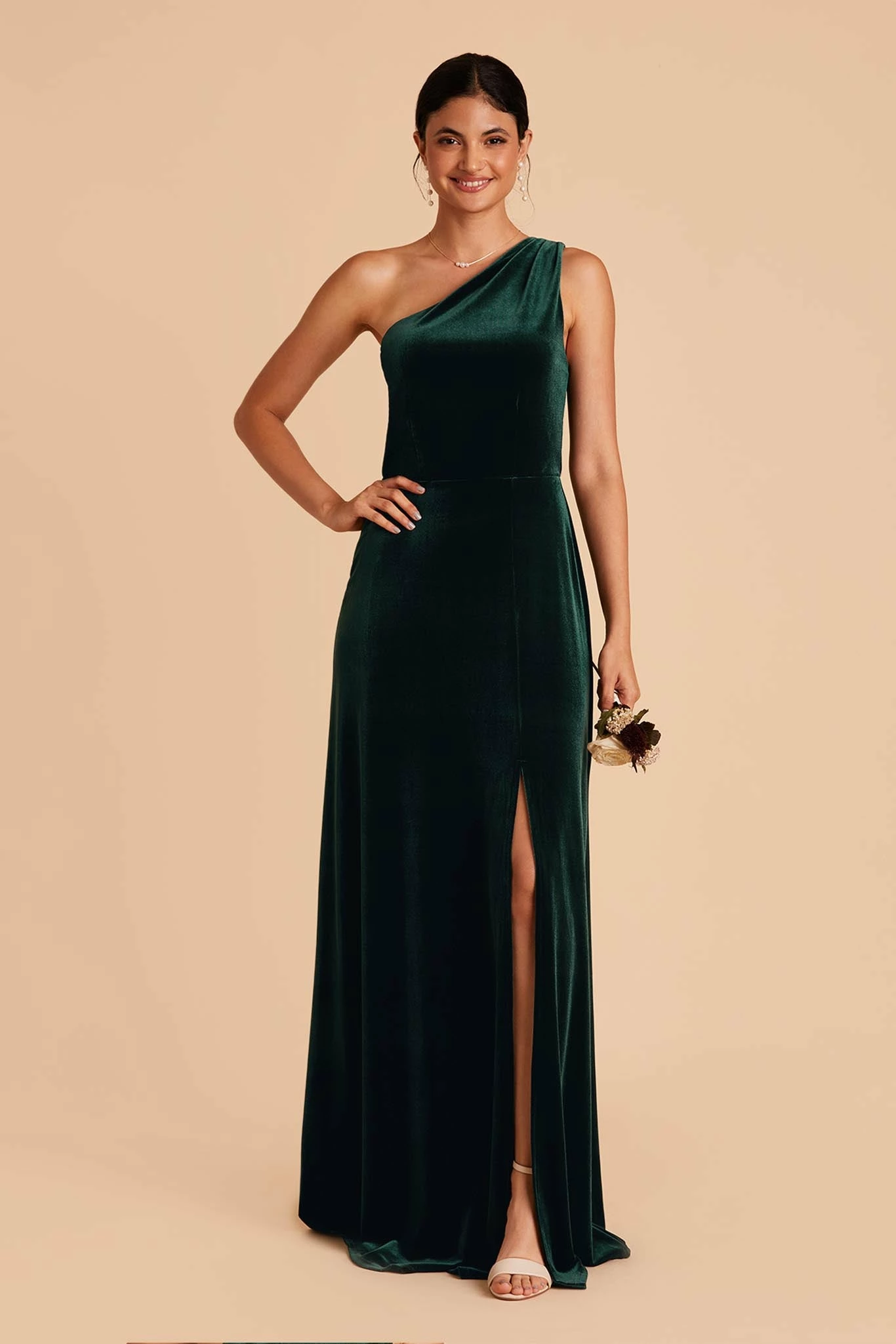 Kira Velvet Dress - Emerald 1 Kira Velvet Dress - Emerald