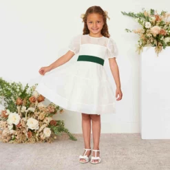 Liz Flower Girl Sash - Emerald -US Skirt Sales 2024 emerald liz flower girl sash 04
