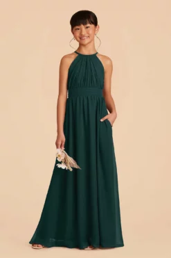 Sienna Junior Dress - Emerald