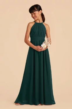 Sienna Junior Dress - Emerald -US Skirt Sales 2024 emerald sienna junior bridesmaid dress 03