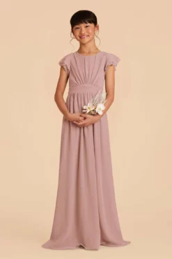 Celine Junior Dress - English Rose -US Skirt Sales 2024 english rose celine junior bridesmaid dres 02