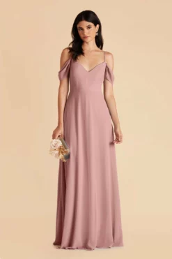 Devin Convertible Dress - English Rose -US Skirt Sales 2024 english rose devin convertible slit bridesmaid dress 01