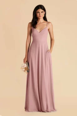 Devin Convertible Dress - English Rose -US Skirt Sales 2024 english rose devin convertible slit bridesmaid dress 03