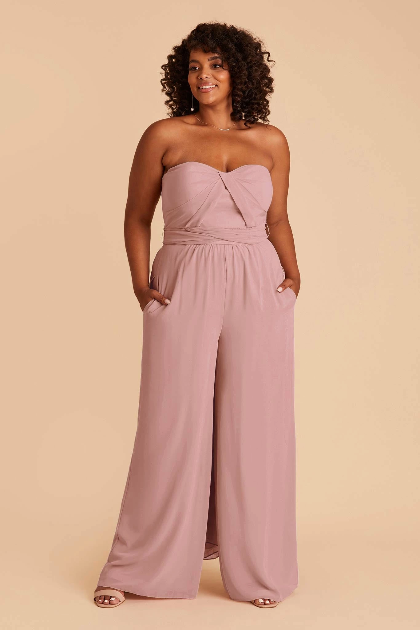 Gigi Convertible Jumpsuit - English Rose