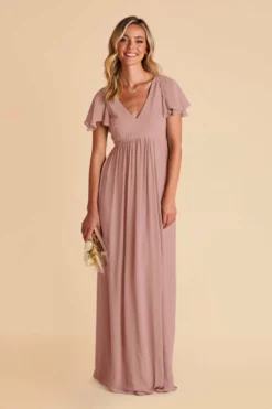 Hannah Empire Dress - English Rose -US Skirt Sales 2024 english rose hannah bridesmaid dress 02