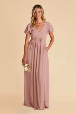 Hannah Empire Dress - English Rose -US Skirt Sales 2024 english rose hannah bridesmaid dress 03