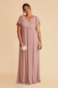 Hannah Empire Dress - English Rose -US Skirt Sales 2024 english rose hannah plus size bridesmaid dress 01