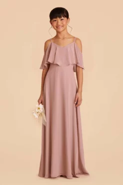 Janie Convertible Junior Dress - English Rose -US Skirt Sales 2024 english rose janie convertible slit junior bridesmaid dress 04