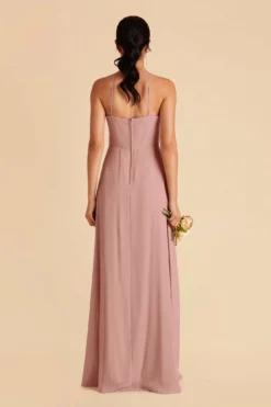 Juliet Chiffon Dress - English Rose -US Skirt Sales 2024 english rose juliet convertible slit bridesmaid dress 04