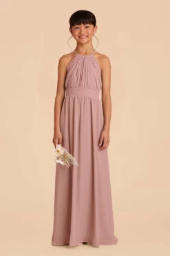 Sienna Junior Dress - English Rose -US Skirt Sales 2024 english rose sienna junior bridesmaid dress 01
