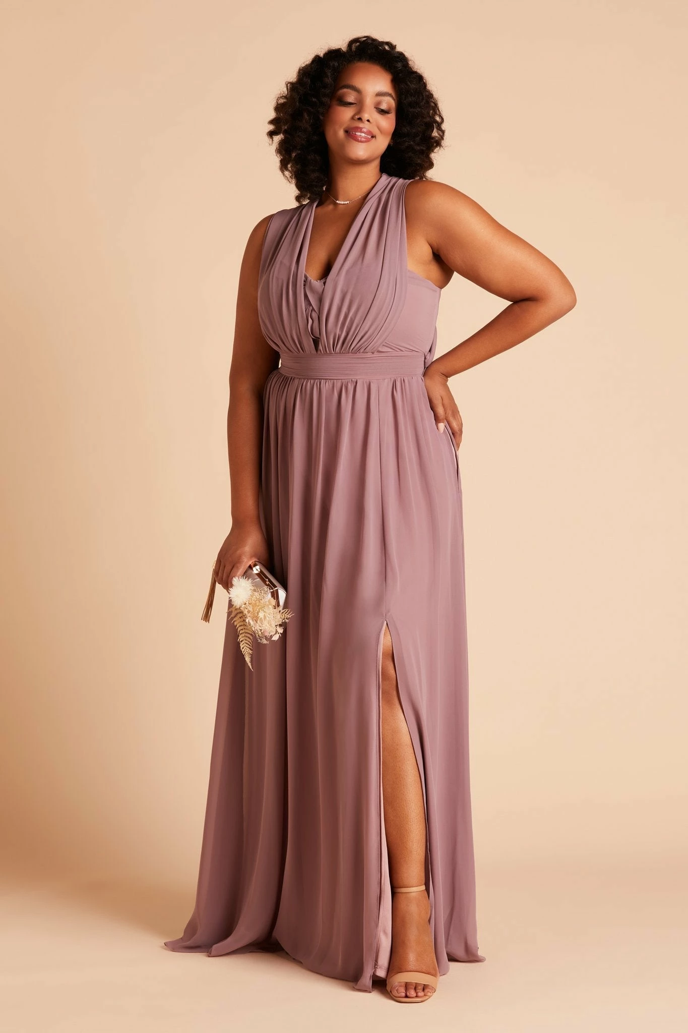 Grace Convertible Dress - Dark Mauve 17 Grace Convertible Dress - Dark Mauve - Image 17