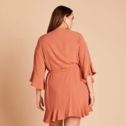 Kenny Ruffle Robe - Terracotta -US Skirt Sales 2024 f69c505cd2e000cda3273726a8130433