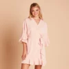 Kenny Ruffle Robe - Pale Blush