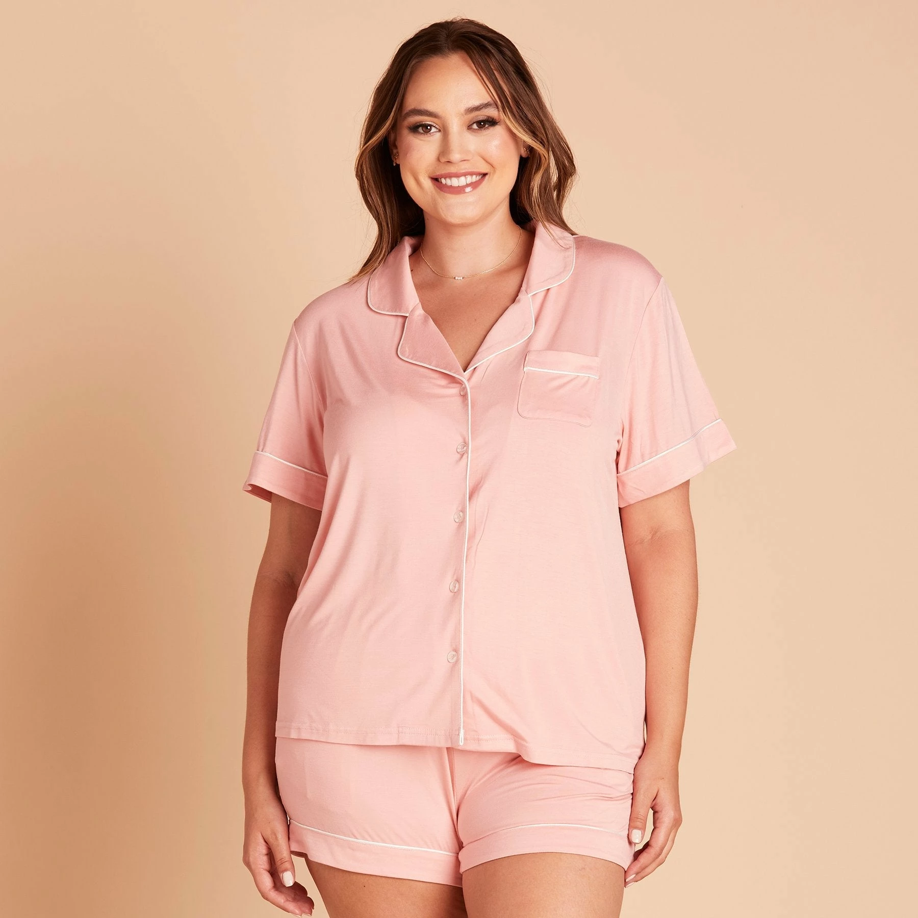 Jonny Pajama Set - Rose Pink 1 Jonny Pajama Set - Rose Pink