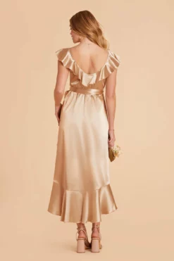 James Shiny Satin Midi Dress - Gold -US Skirt Sales 2024 gold james satin bridesmaid dress 03 50ed29a3 fe65 419f 89a6 5dceefa7a448