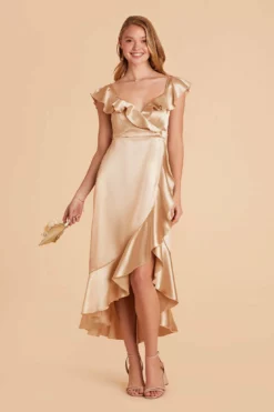 James Shiny Satin Midi Dress - Gold -US Skirt Sales 2024 gold james satin bridesmaid dress 04 8d73fb70 6d56 4e69 9e2c 350ce3fa3d9f
