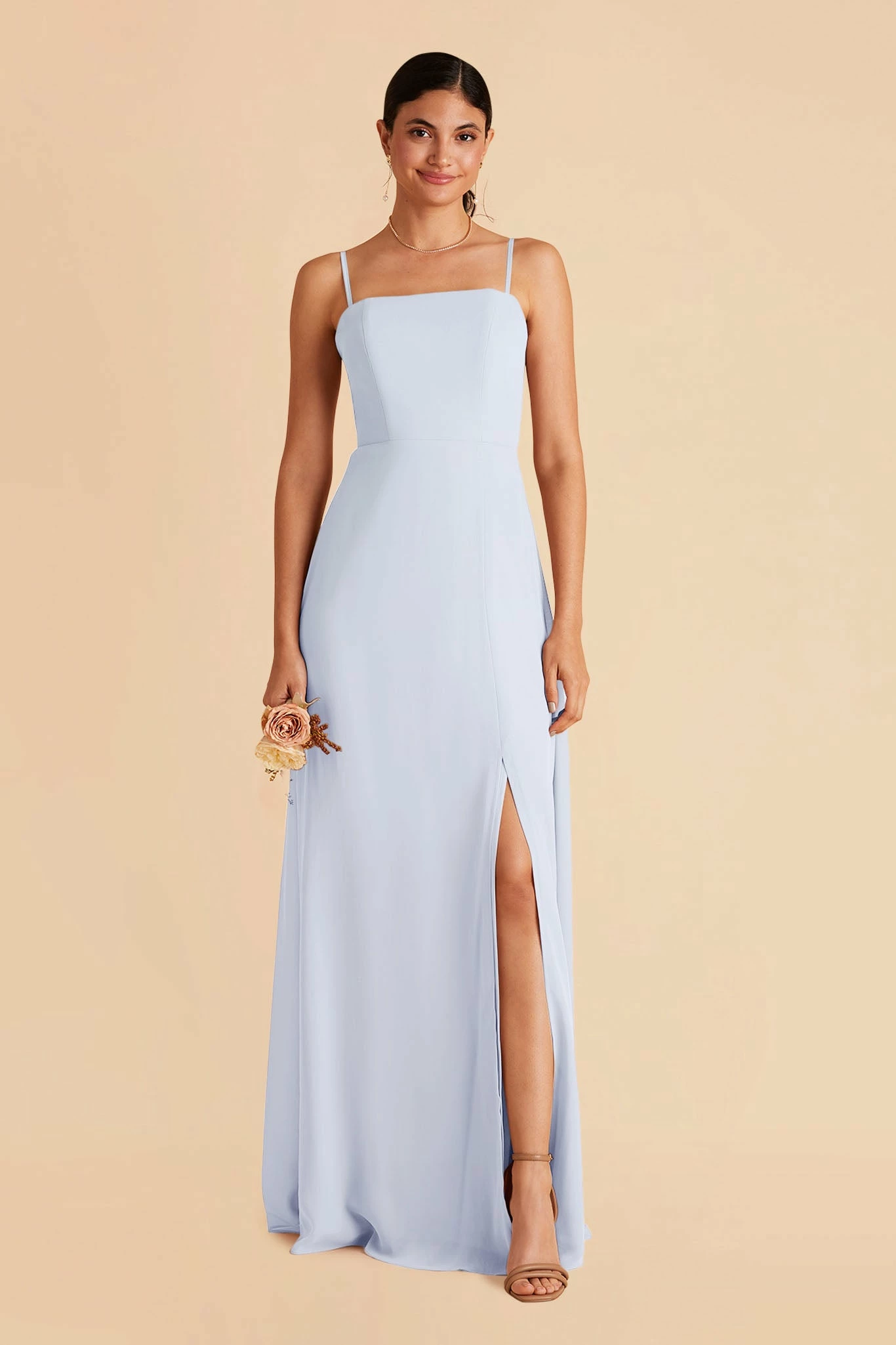 Chris Convertible Chiffon Dress - Ice Blue 3 Chris Convertible Chiffon Dress - Ice Blue - Image 3