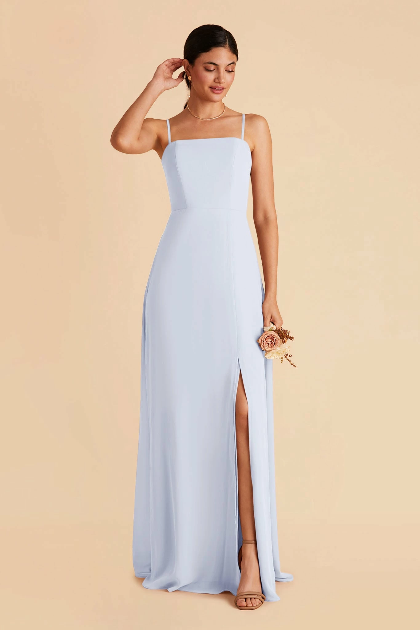 Chris Convertible Chiffon Dress - Ice Blue 4 Chris Convertible Chiffon Dress - Ice Blue - Image 4