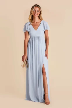 Hannah Empire Dress - Ice Blue -US Skirt Sales 2024 ice blue hannah bridesmaid dress 02