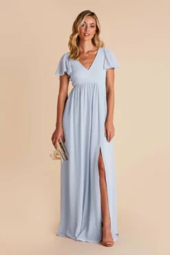 Hannah Empire Dress - Ice Blue -US Skirt Sales 2024 ice blue hannah bridesmaid dress 04