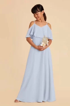 Janie Convertible Junior Dress - Ice Blue -US Skirt Sales 2024 ice blue janie convertible junior bridesmaid dress 04