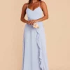 Theresa Chiffon Dress - Ice Blue