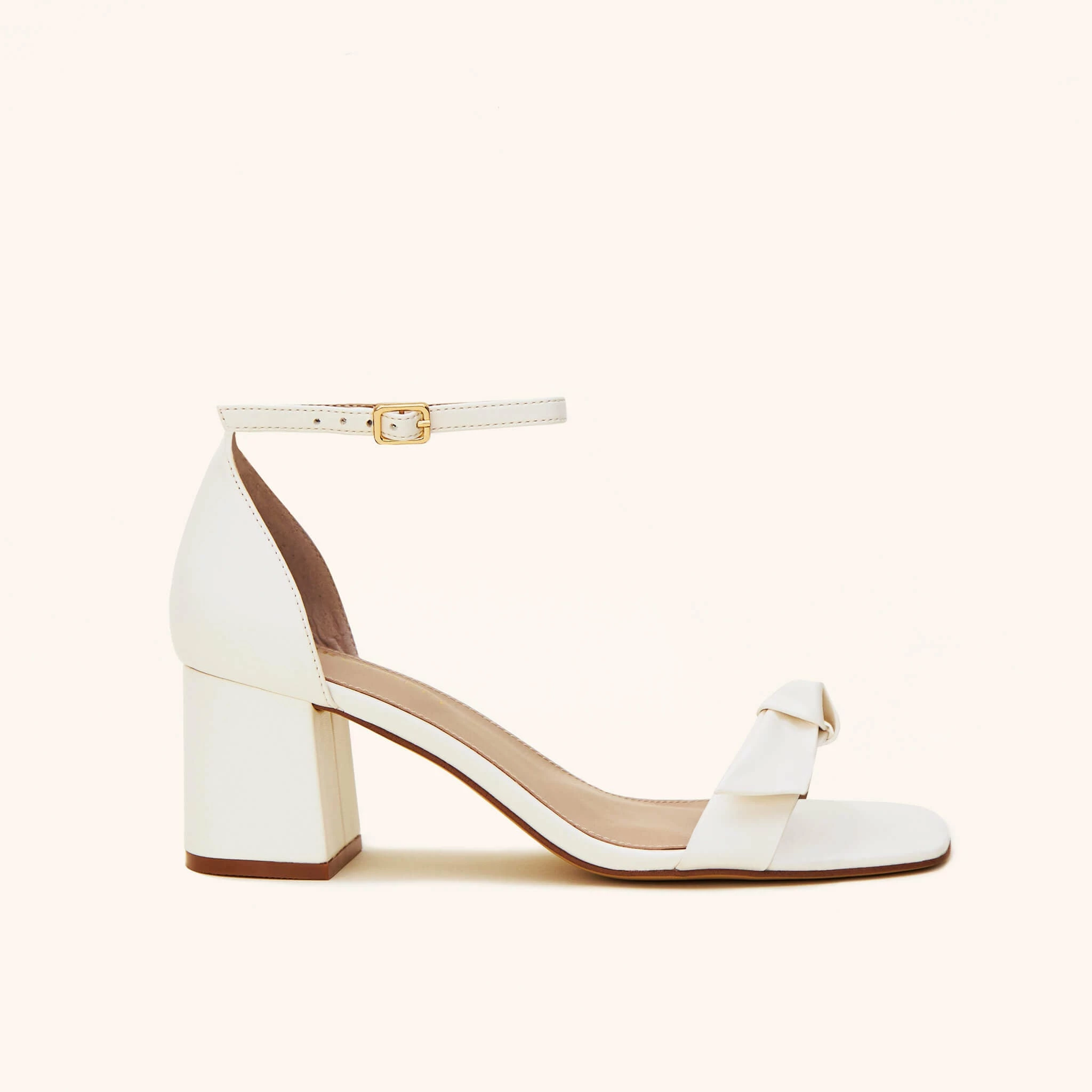 Elle Chunky Heel - Ivory 1 Elle Chunky Heel - Ivory
