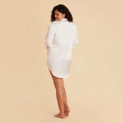 Kamryn Satin Sleepshirt - Ivory -US Skirt Sales 2024 ivory kamryn plus size sleepshirt bridesmaid pajamas 05 e6366b21 cfd5 43d8 8f72 26465af0dbf7