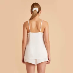 Olivia Satin Cami Top - Ivory 20 Olivia Satin Cami Top - Ivory -US Skirt Sales 2024 ivory olivia satin cami top bridesmaid pajamas 05 1
