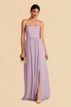 August Convertible Dress - Lavender -US Skirt Sales 2024 lavender august convertible slit bridesmaid dress 02