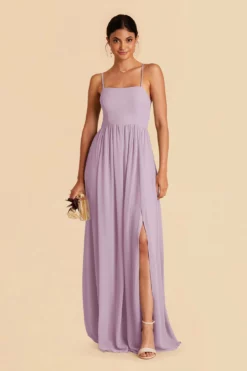 August Convertible Dress - Lavender -US Skirt Sales 2024 lavender august convertible slit bridesmaid dress 03