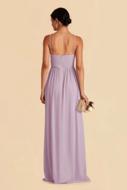 August Convertible Dress - Lavender -US Skirt Sales 2024 lavender august convertible slit bridesmaid dress 04