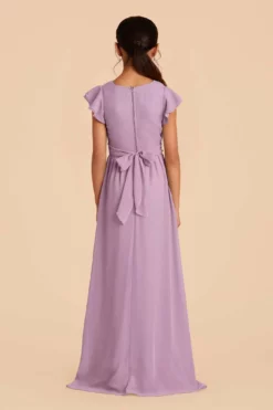 Celine Junior Dress - Lavender -US Skirt Sales 2024 lavender celine junior bridesmaid dress 03