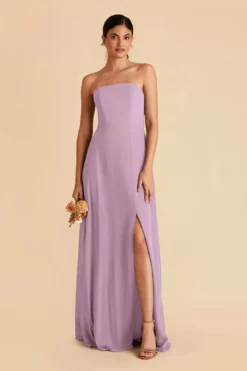Chris Convertible Chiffon Dress - Lavender 12 Chris Convertible Chiffon Dress - Lavender -US Skirt Sales 2024 lavender chris convertible bridesmaid dress 04