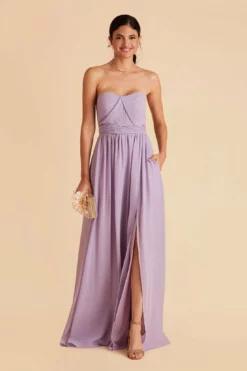 Grace Convertible Dress - Lavender -US Skirt Sales 2024 lavender convertible slit bridesmaid dress 05