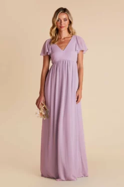Hannah Empire Dress - Lavender -US Skirt Sales 2024 lavender hannah bridesmaid dress 03