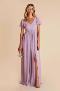 Hannah Empire Dress - Lavender
