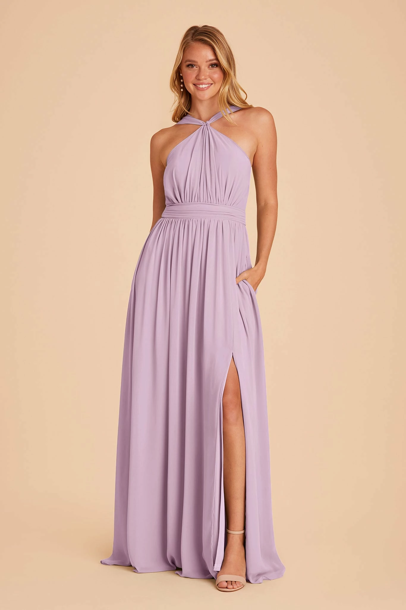 Kiko Chiffon Dress - Lavender 1 Kiko Chiffon Dress - Lavender