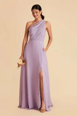 Kira Dress - Lavender 12 Kira Dress - Lavender -US Skirt Sales 2024 lavender kira slit bridesmaid dress 04