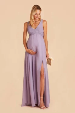 Laurie Empire Dress - Lavender -US Skirt Sales 2024 lavender laurie convertible bridesmaid dress 03