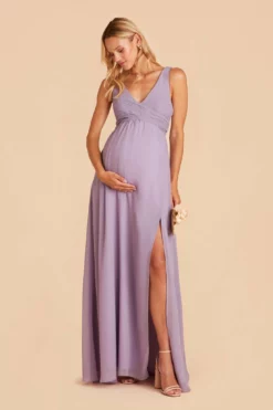 Laurie Empire Dress - Lavender -US Skirt Sales 2024 lavender laurie convertible bridesmaid dress 04