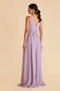 Laurie Empire Dress - Lavender -US Skirt Sales 2024 lavender laurie slit bridesmaid dress 07