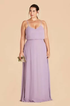 Gwennie Dress - Lavender -US Skirt Sales 2024 lavender plus size bridesmaid dress 01