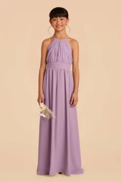 Sienna Junior Dress - Lavender -US Skirt Sales 2024 lavender sienna junior bridesmaid dress 01