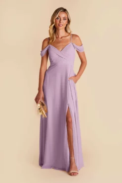 Spence Convertible Dress - Lavender -US Skirt Sales 2024 lavender spence convertible slit bridesmaid dress 04